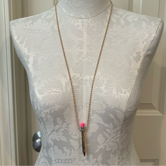 NWT Betsey Johnson Pencil Necklace โ๏ธ๐ - Picture 3 of 10